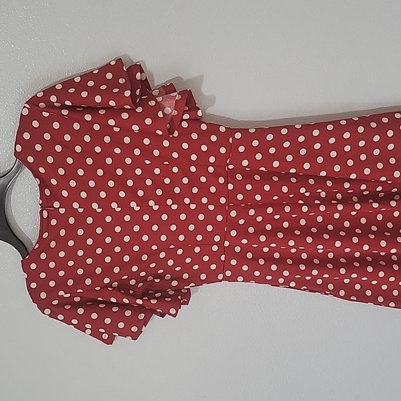 Women's Flare Sleeve Scope Neck Church Vintage Dresses Casual Party and Holiday - Picture 8 of 16